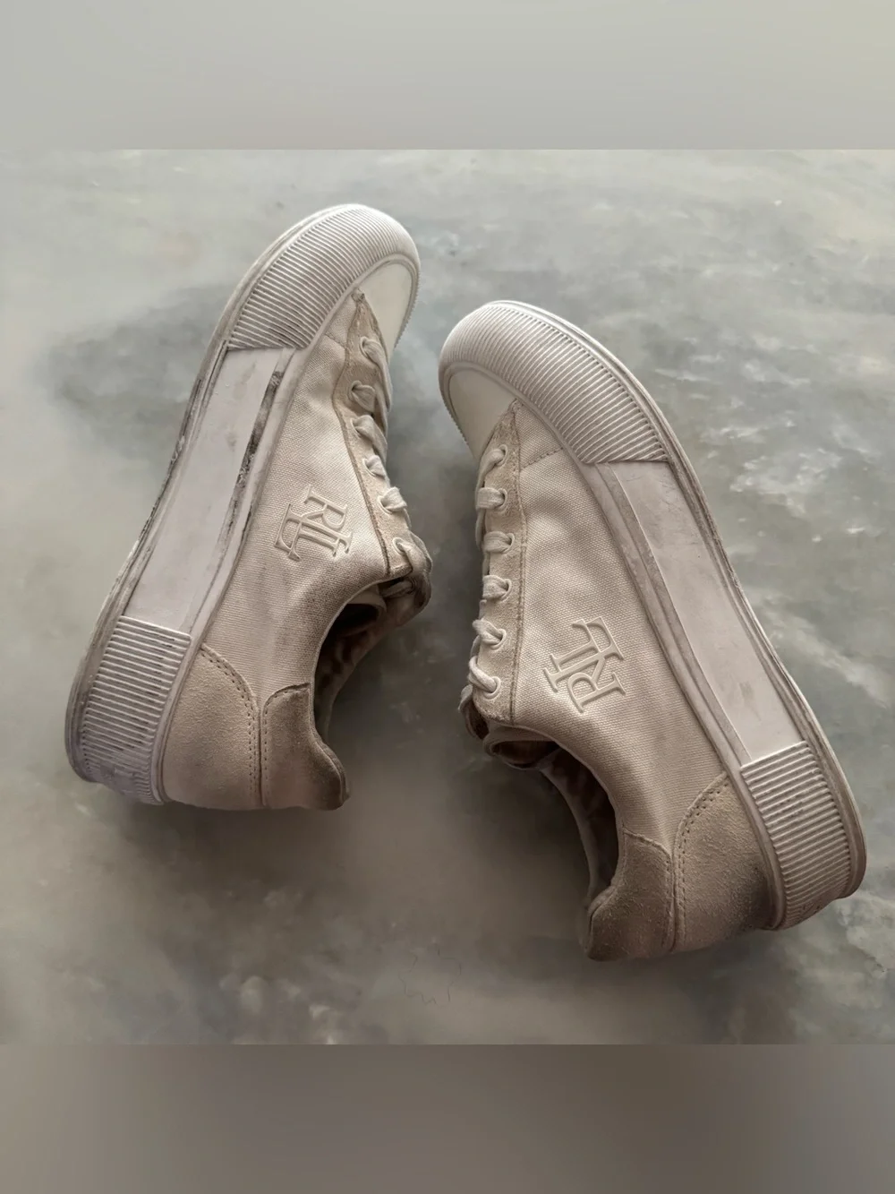 LRL Ralph Lauren Daisie Canvas & Suede Sneaker